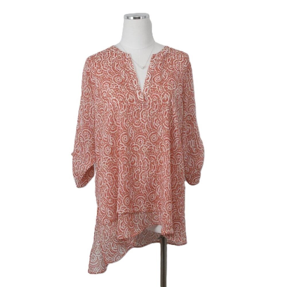 Outback Red Orange blouse Size Large